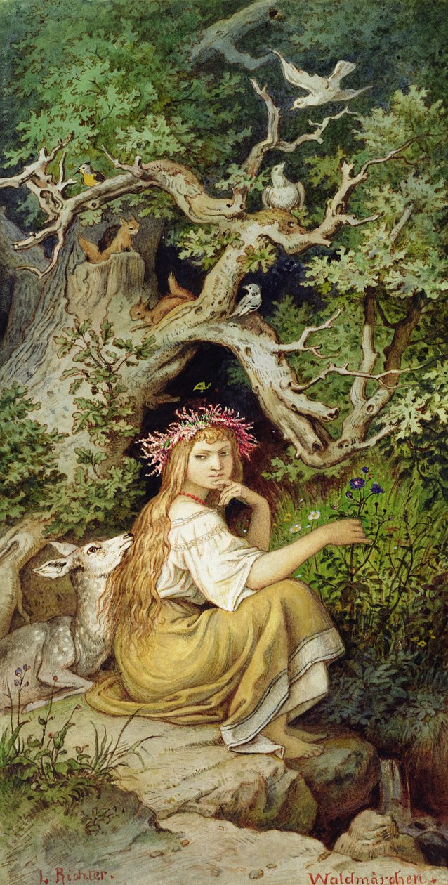 Wood Nymph 88: Waldmaerchen by Ludwig Adrian Richter