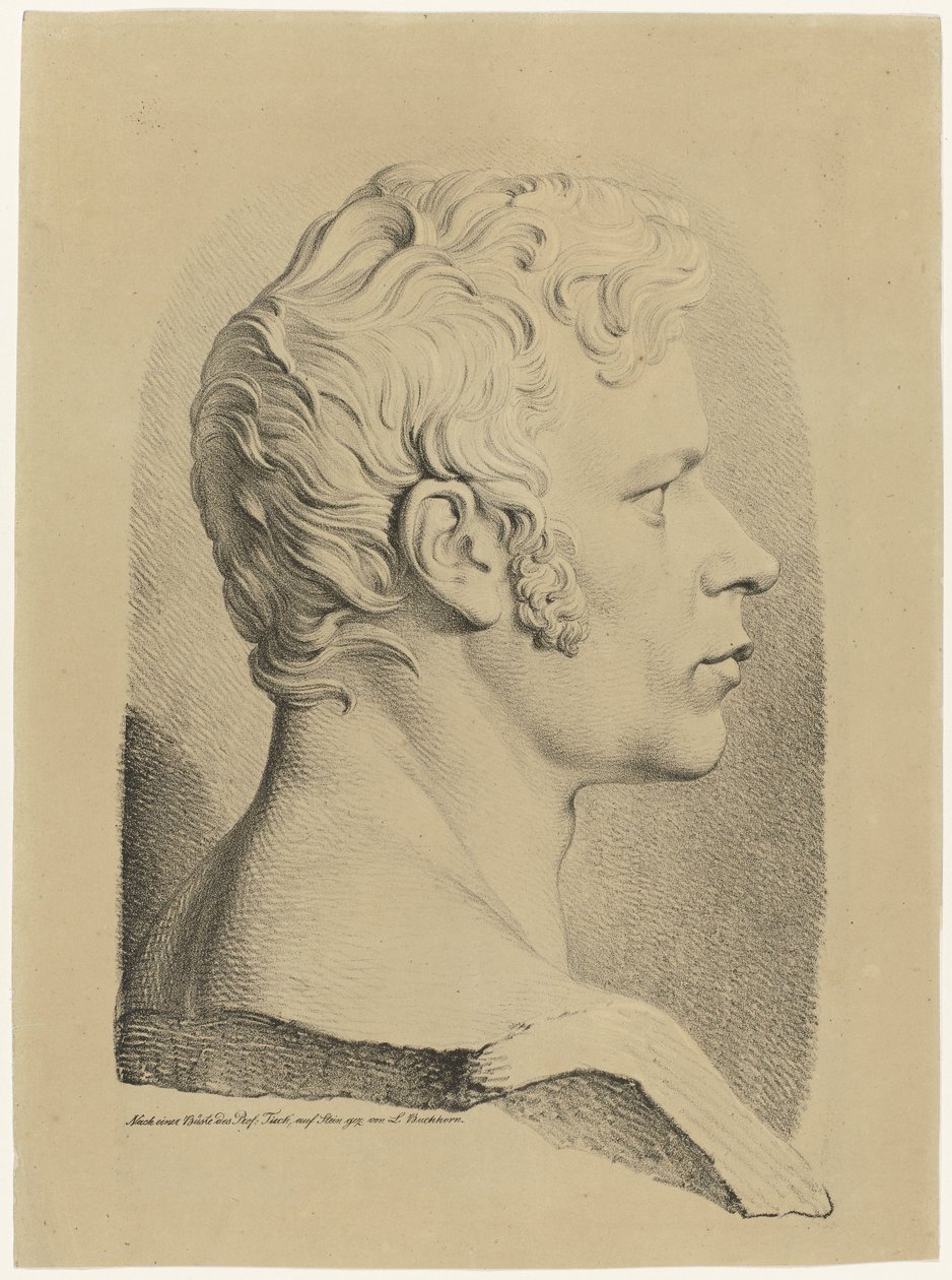 Portrait Bust of Karl Friedrich Schinkel by Ludwig Buchhorn