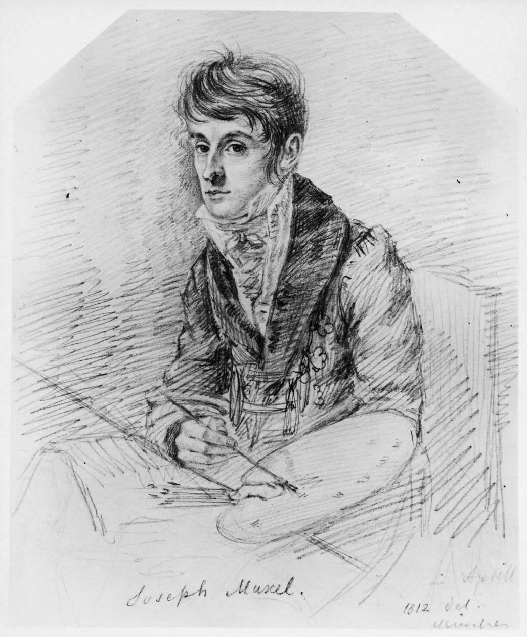 Portrait of the Painter Josef Muxel by Ludwig Emil Grimm