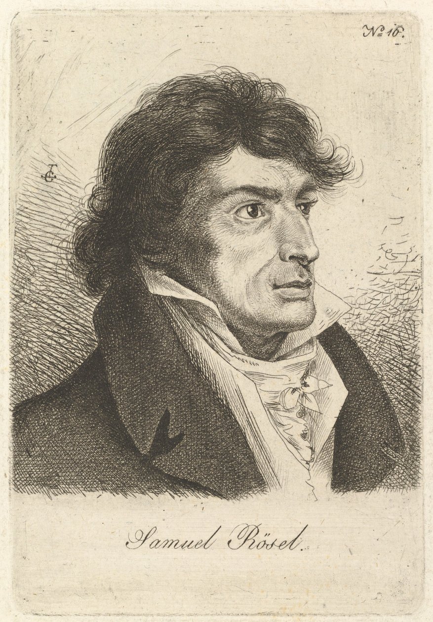 Portrait of Johann Gottlieb Samuel Rösel by Ludwig Emil Grimm