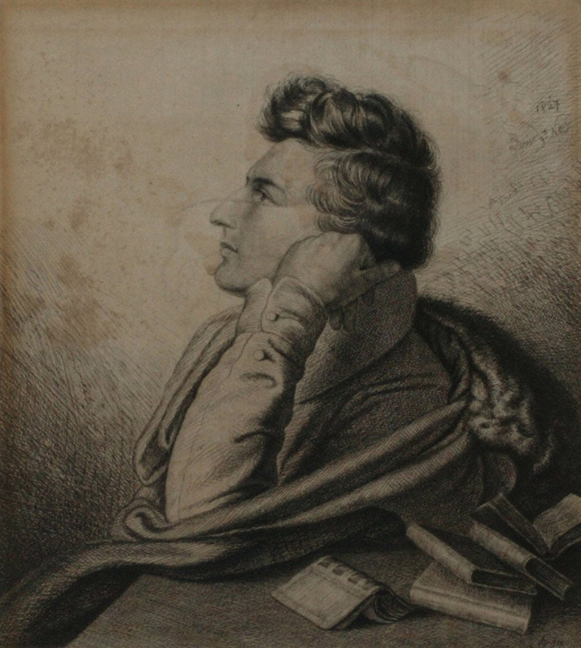 Portrait of the Poet Heinrich Heine by Ludwig Emil Grimm