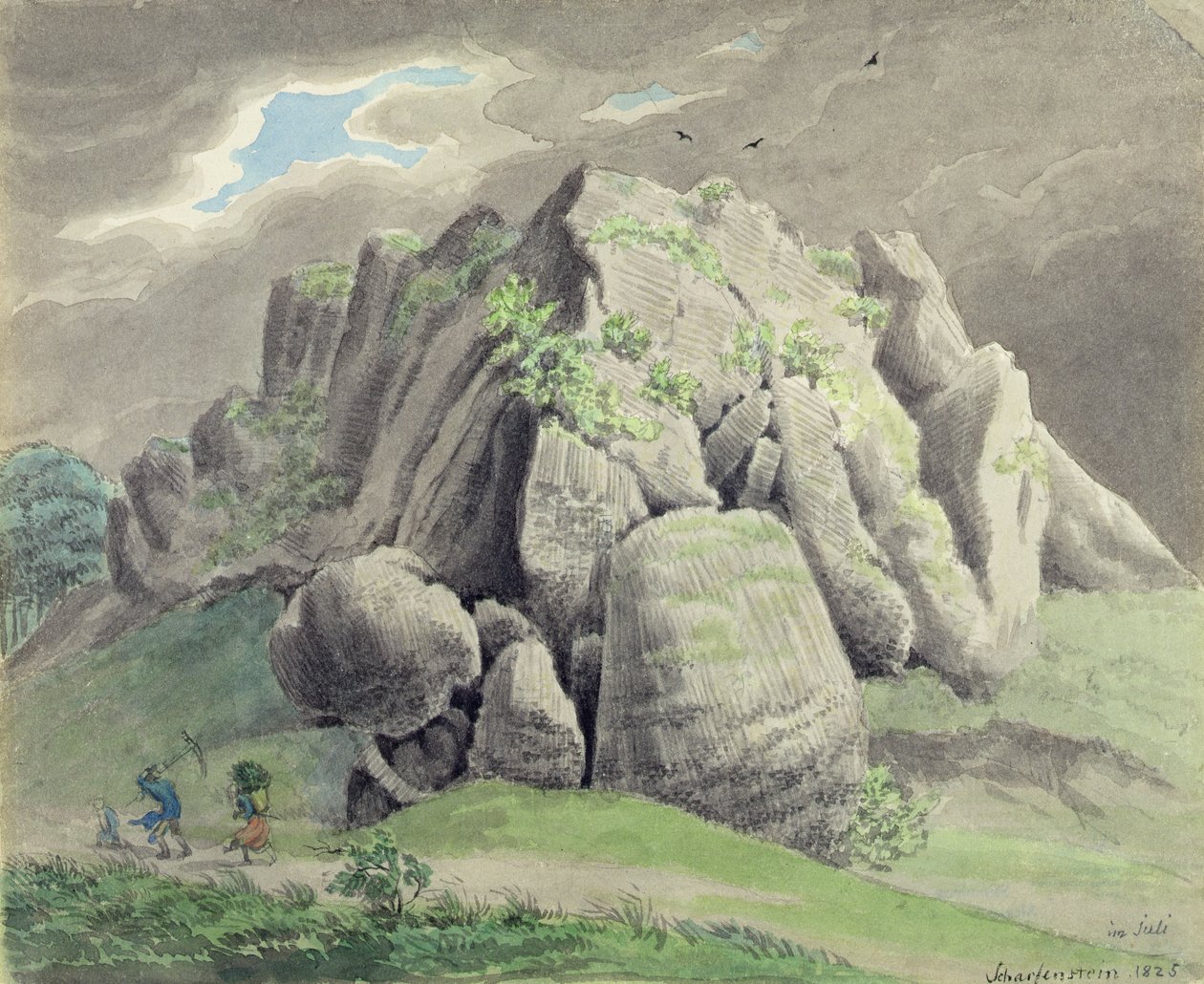 Scharfenstein near Gudensberg by Ludwig Emil Grimm