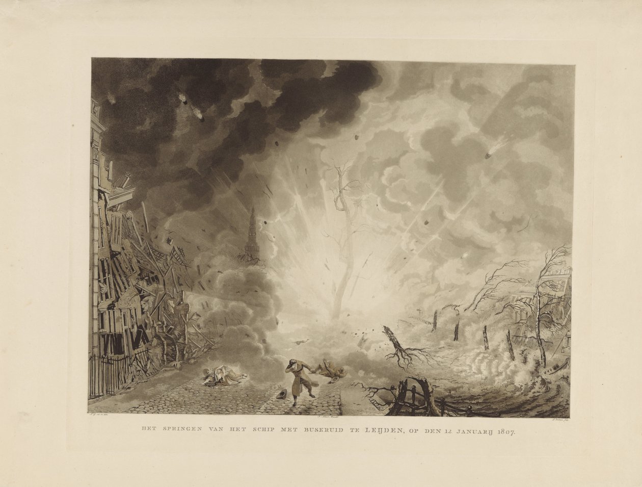 Disaster of Leiden, 1807 by Ludwig Gottlieb Portman