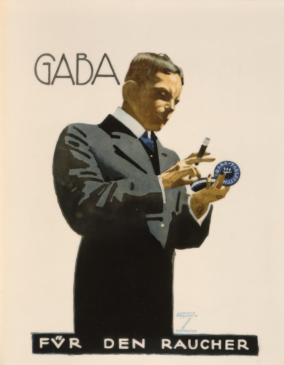 Gaba / For the Smoker by Ludwig Hohlwein