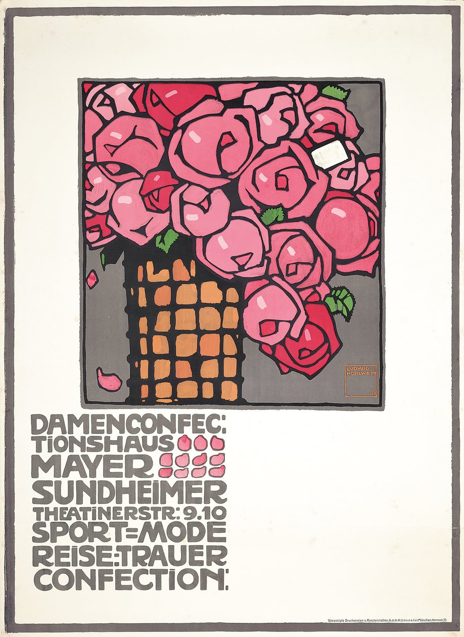 Poster advertising the ladies