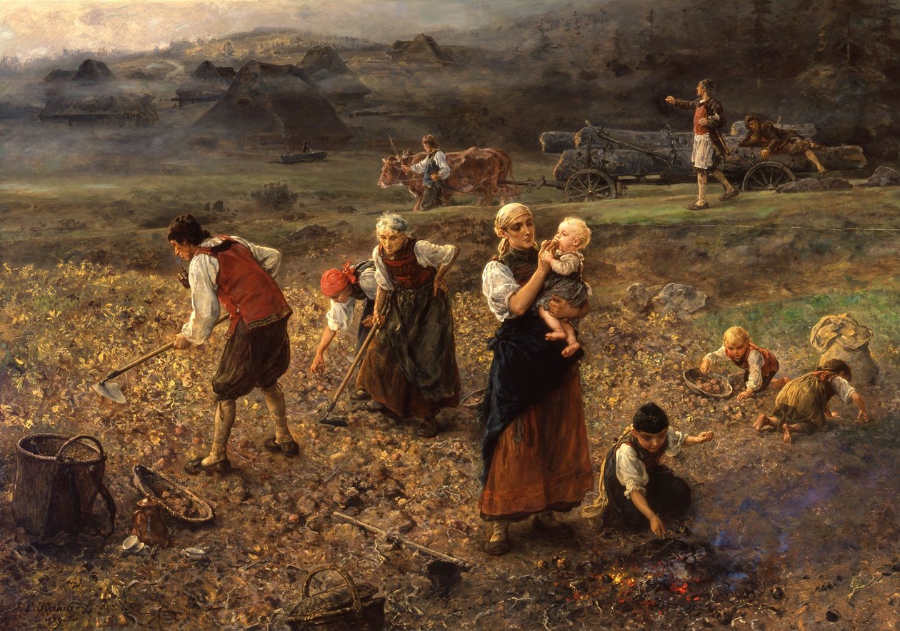 Potato Harvest by Ludwig Knaus