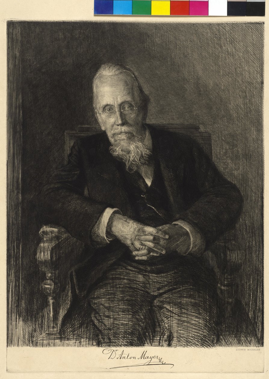 Anton Mayer by Ludwig Michalek