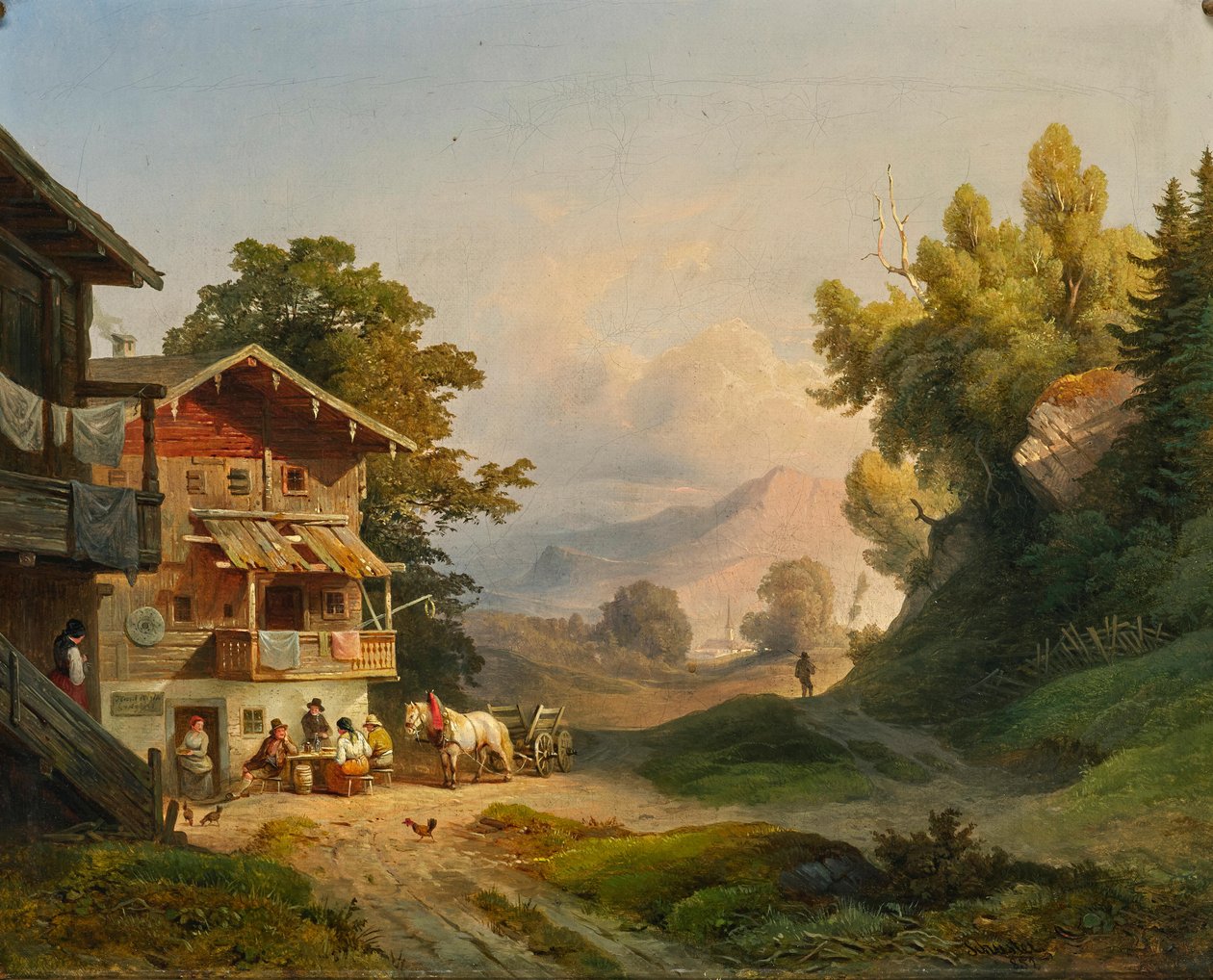 Mittagsruhe 1852 by Ludwig Schuster