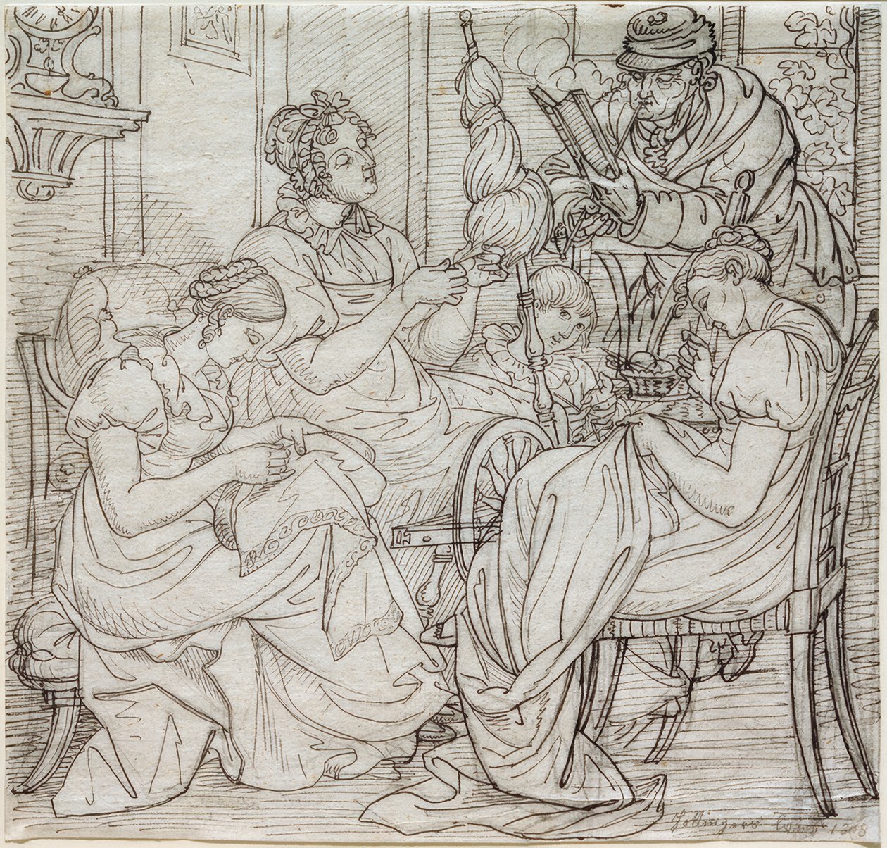 Hottinger Family by Ludwig Vogel