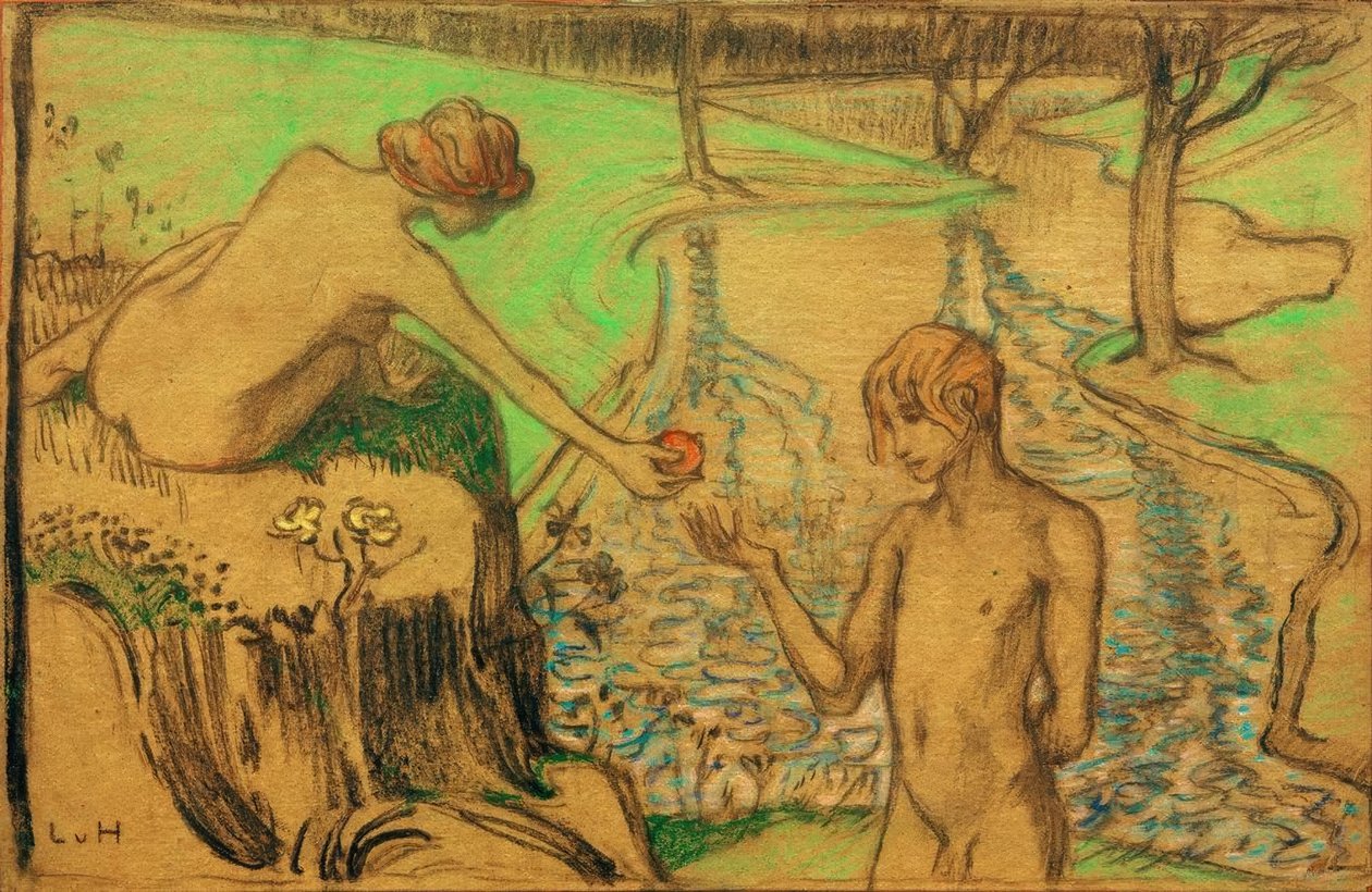 Adam and Eve by Ludwig von Hofmann