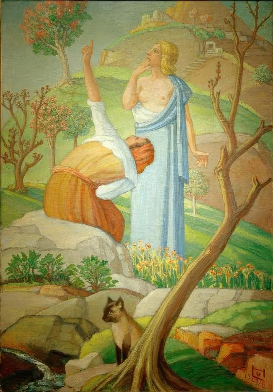 The Falcon by Ludwig von Hofmann