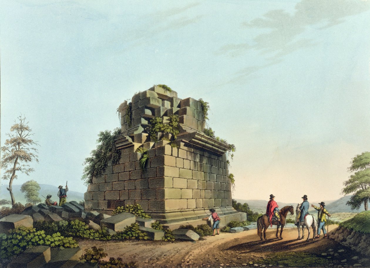 The Base of a Colossal Column near Syracuse, plate 28 from 'Views in ...
