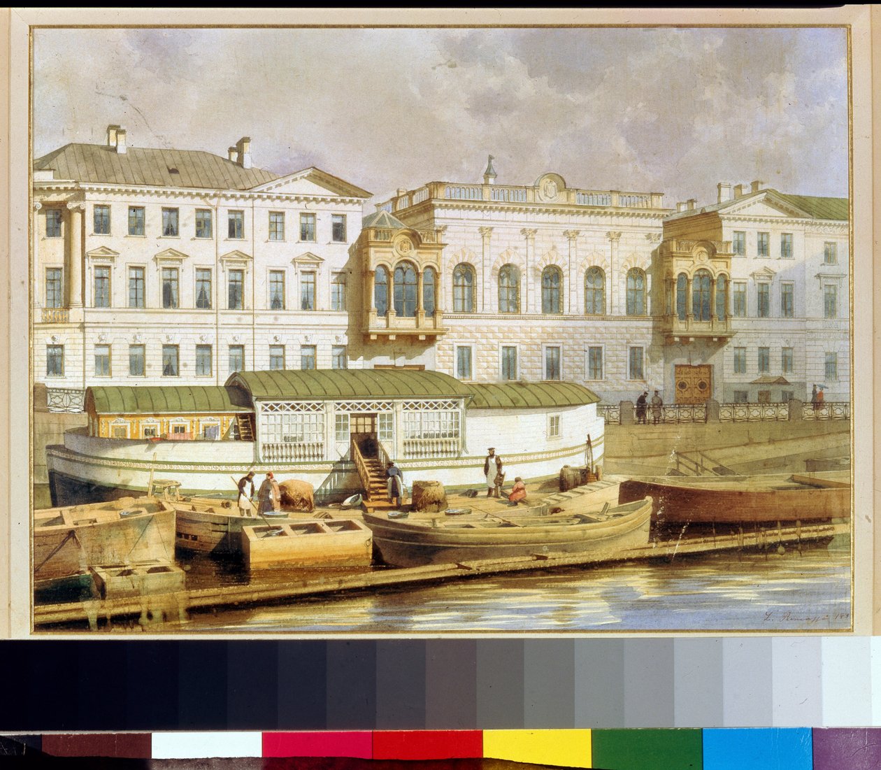 Naryshkin Palace on the Fontanka River by Luigi Premazzi