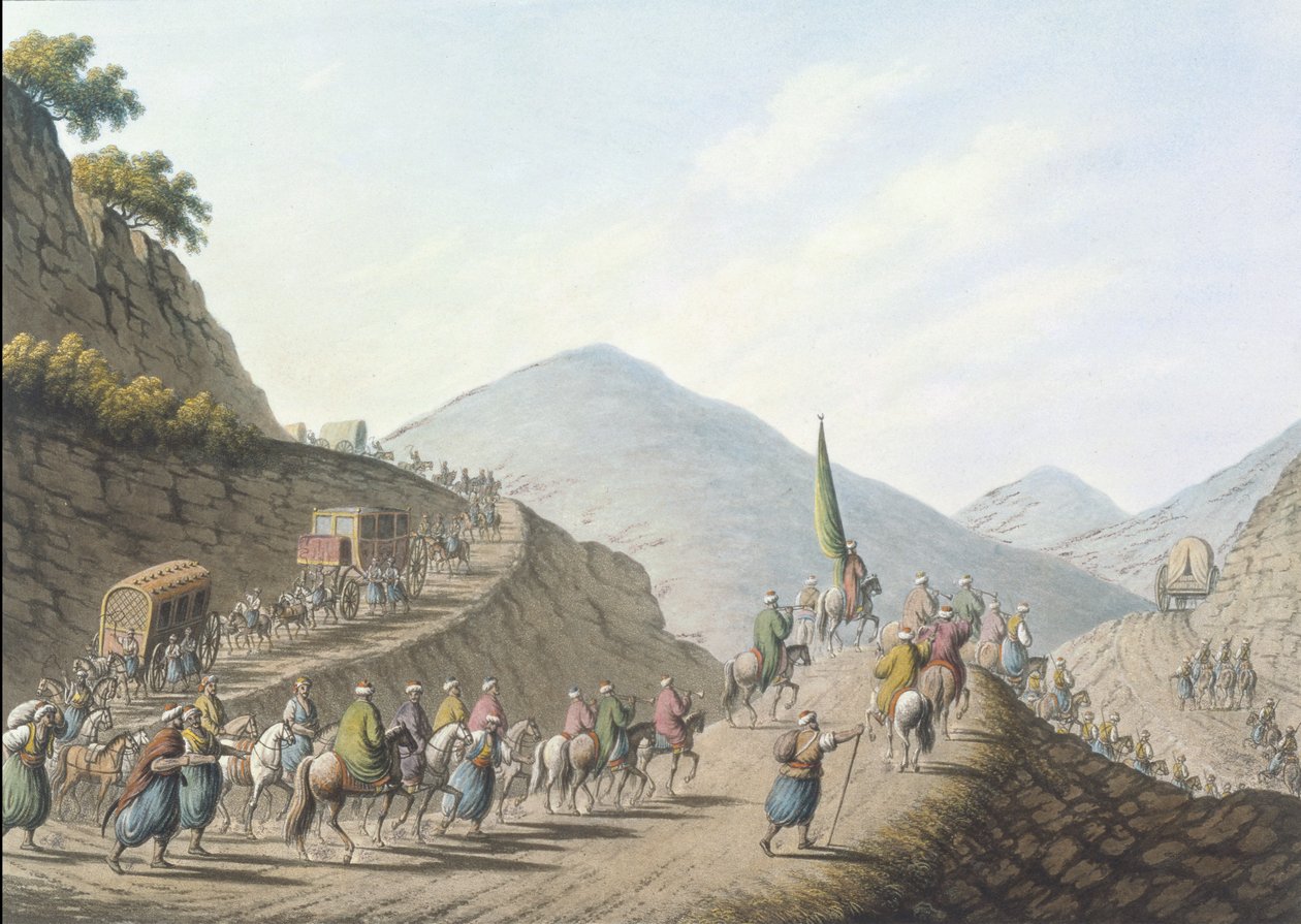 The Balkan Mountain, plate 2, pub. by William Watts by Luigi (after) Mayer