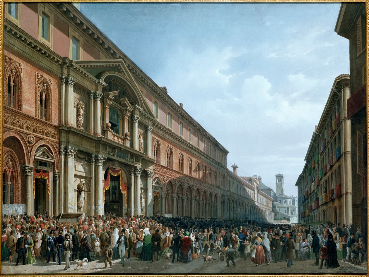 Religious Feast at the Ospedale Maggiore in Milan by Luigi Bartezzati