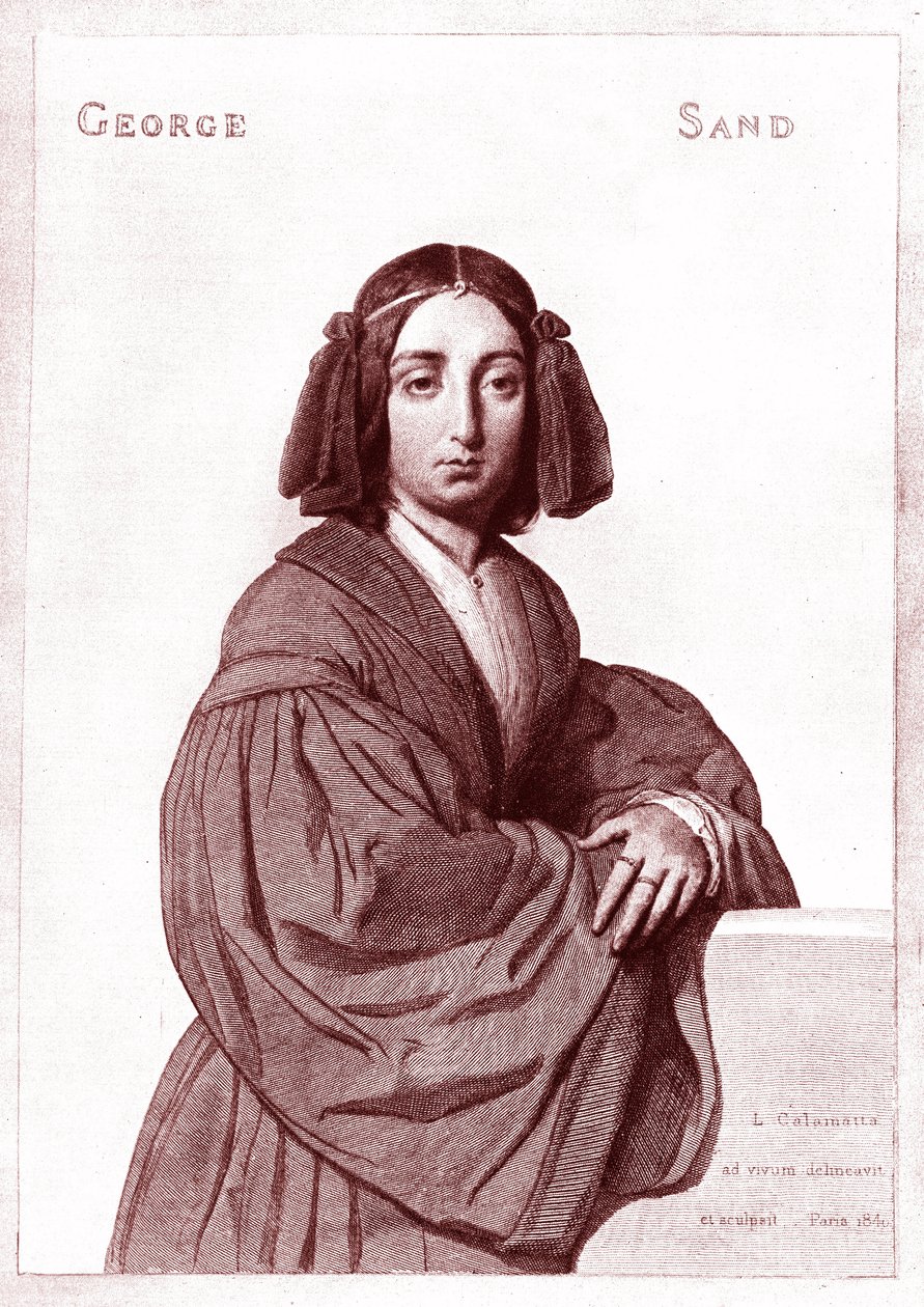 George Sand (1804-1876) by Luigi Calamatta