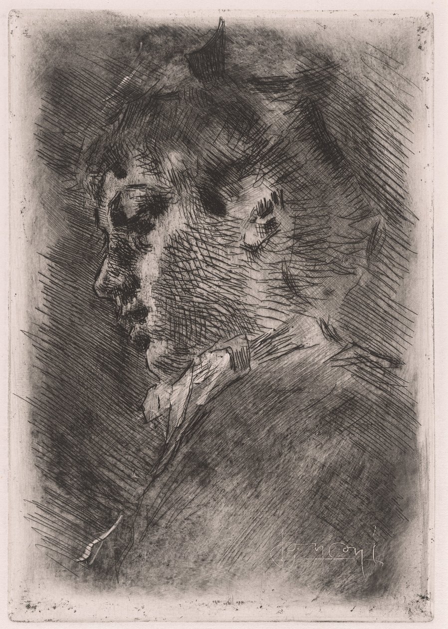 Portrait of a Young Woman in Profile by Luigi Conconi