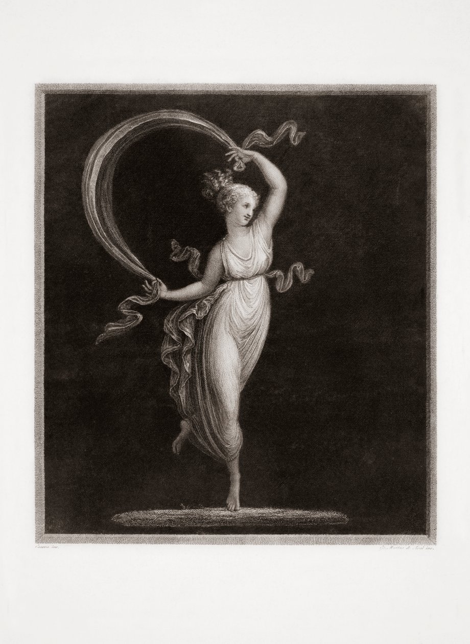 Dancing. Engraved by Luigi Cunego. Design by Antonio Canova by Luigi Cunego