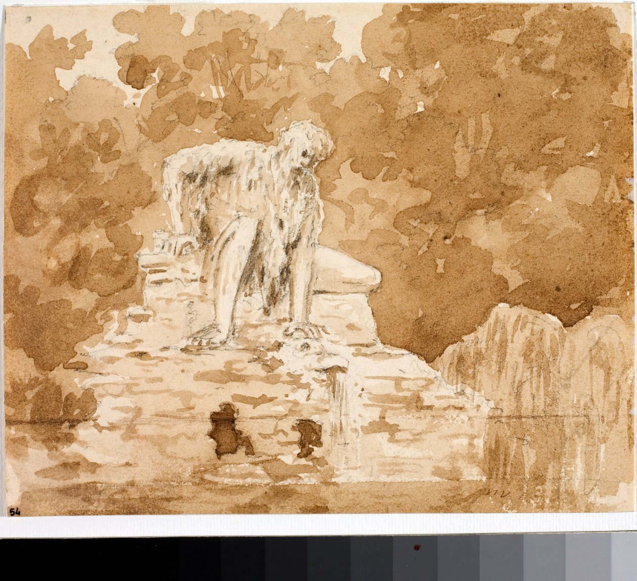 Apennino, River God Sculpted on Rock in 1580 in Pratolino, Villa Demidov by Luigi Garibbo