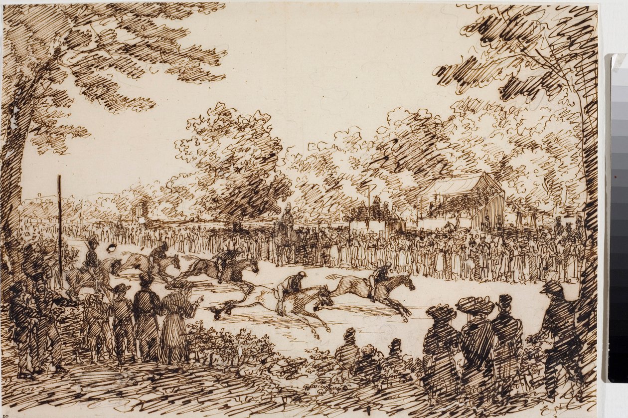 Horse Racing (probably the feast of San Giovanni a Florence) by Luigi Garibbo