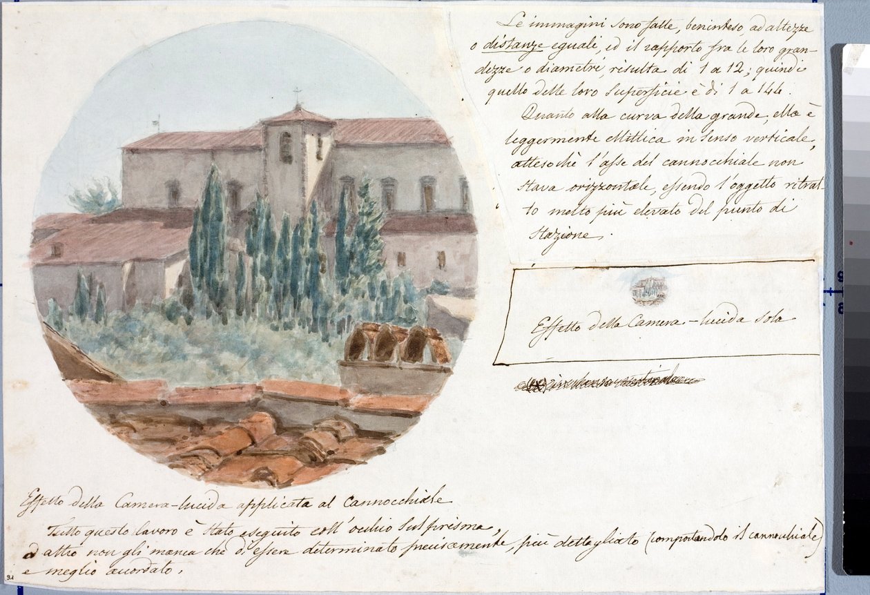 Telescope view of San Salvatore al monte church near Florence by Luigi Garibbo