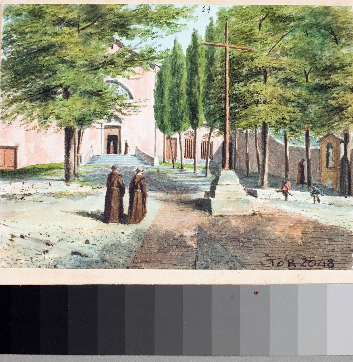 View of Capuchin Church, Genoa by Luigi Garibbo