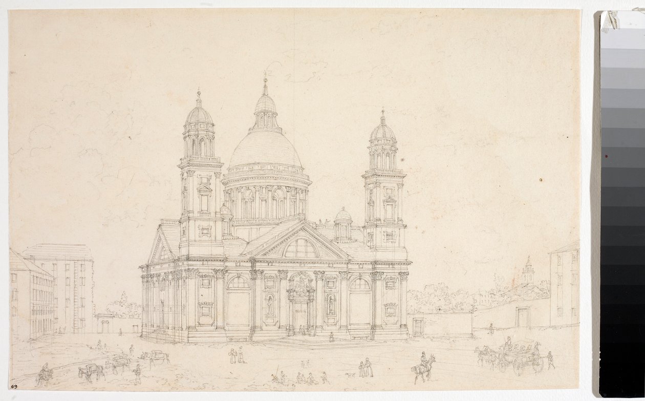 View of the Basilica Santa Maria Assunta di Carignano in Genoa by Luigi Garibbo