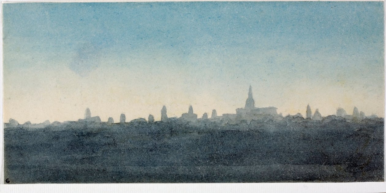 View of the City of Florence Profile of Houses and Monuments by Luigi Garibbo