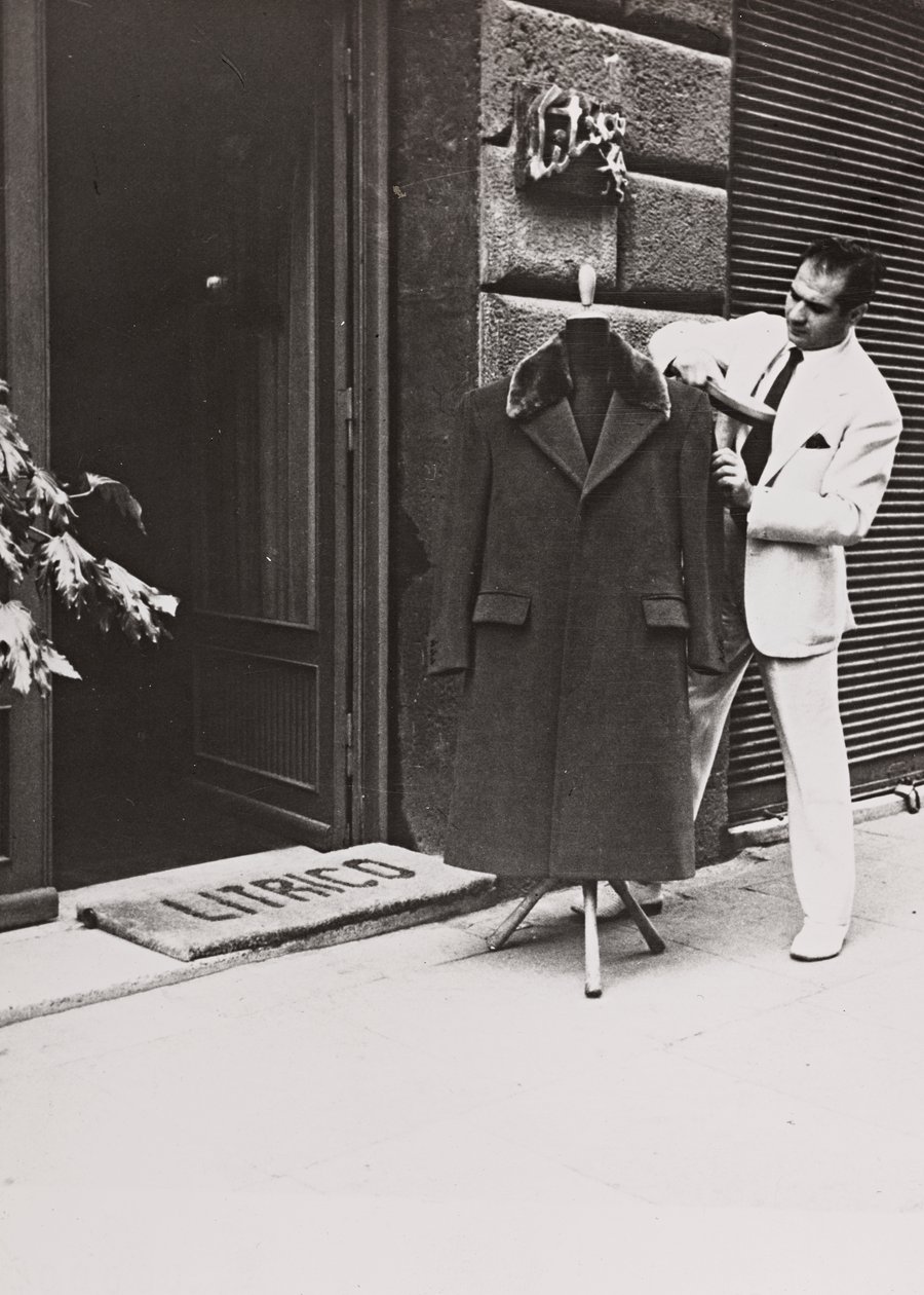 Angelo Litrico, Stylist of Nikita Khrushchev and John F. Kennedy, Juan Perón, Tito, Dwight D. Eisenhower, Outside His Shop in Rome by Luigi Leoni