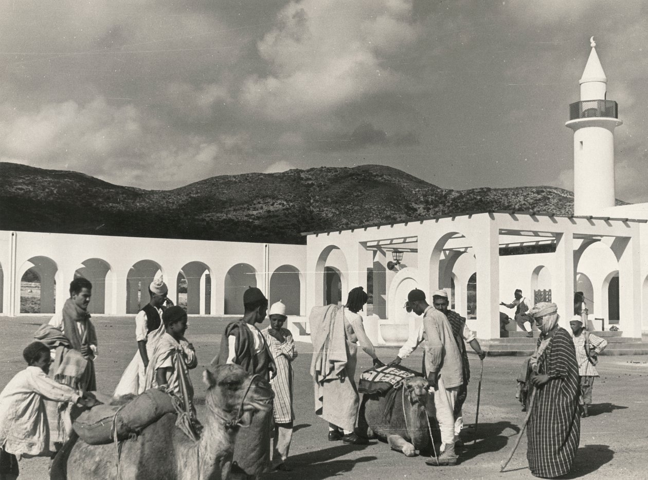 Scenes of Urban Life in the Farming Village Muslim El Fager Al Fajr or Dawn, Benghazi, Cyrenaica by Luigi Leoni
