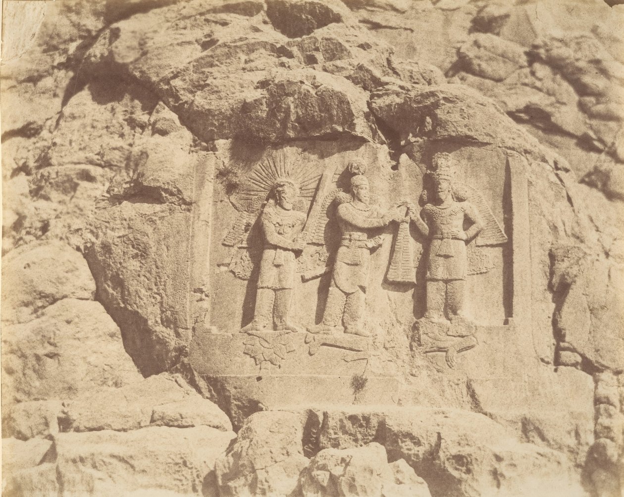 Tag-e Bustan, Crowning Ceremony of Shapour II, Kermanshah by Luigi Pesce