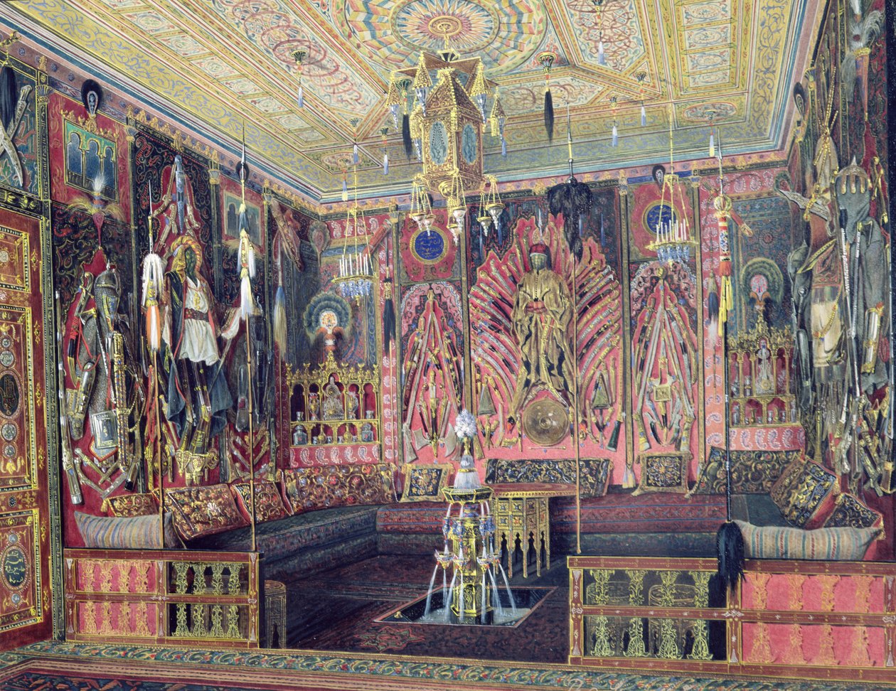 The Arabian Hall in the Catherine Palace at Tsarskoye Selo, c.1850 by Luigi Premazzi