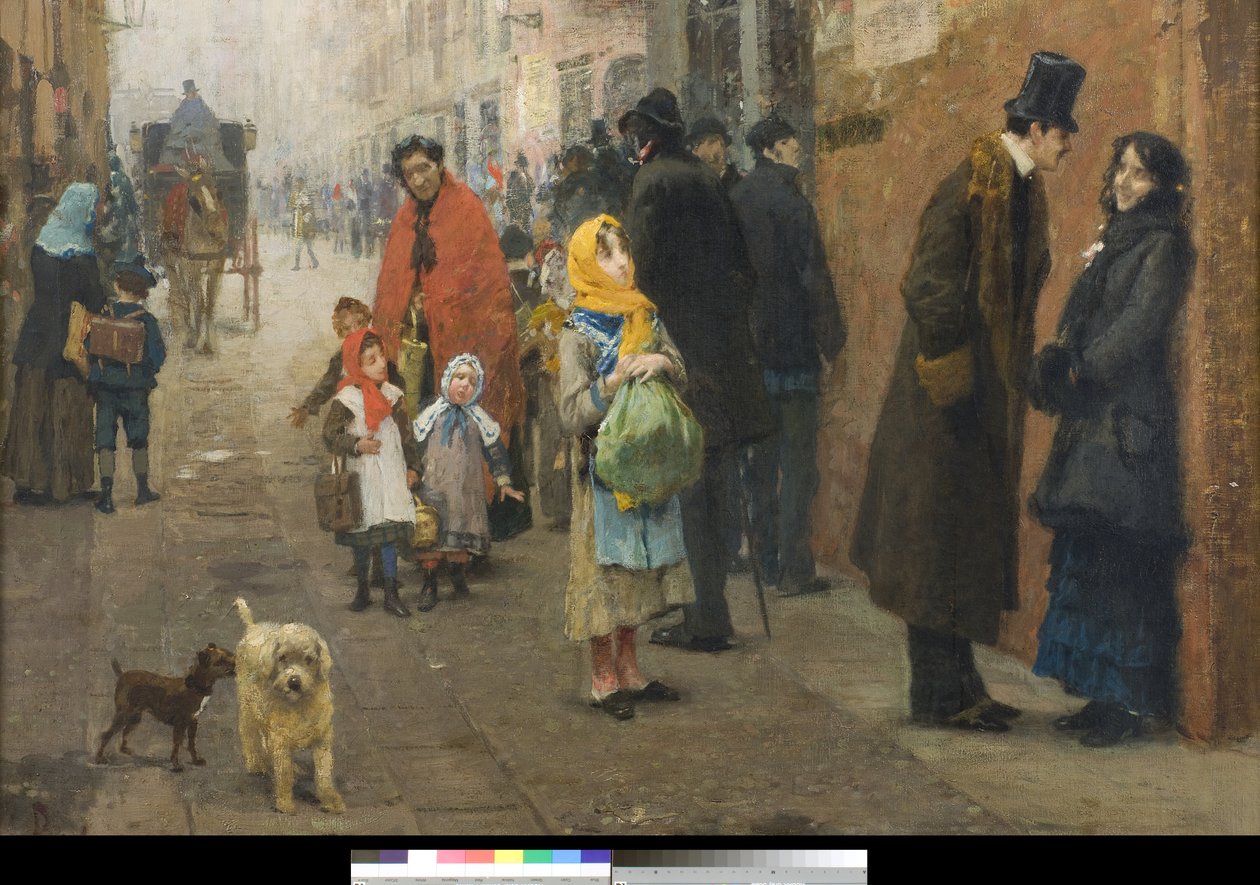 A Street in Milan by Luigi Rossi