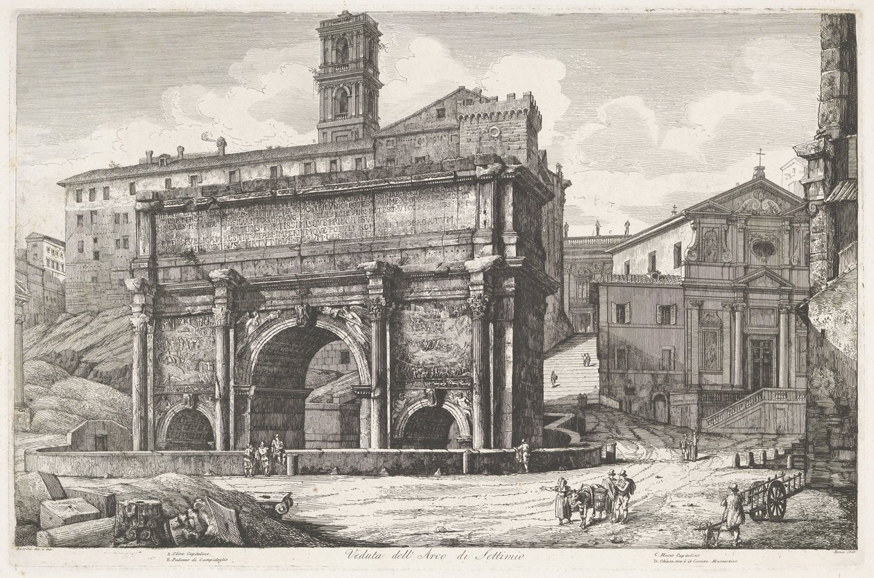 Arch of Septimius Severus in Rome Veduta dell