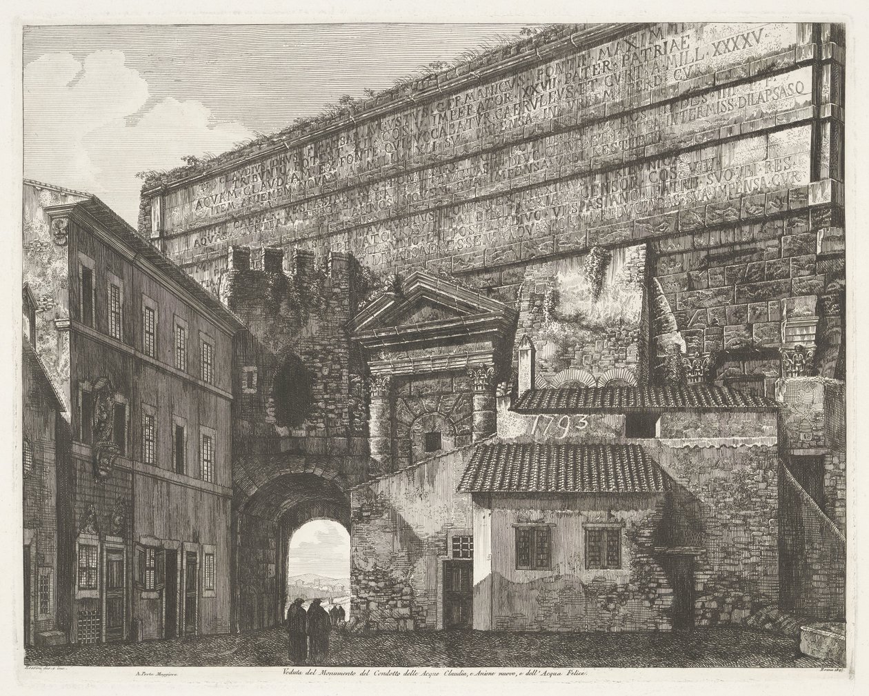 Porta Maggiore in Rome by Luigi Rossini