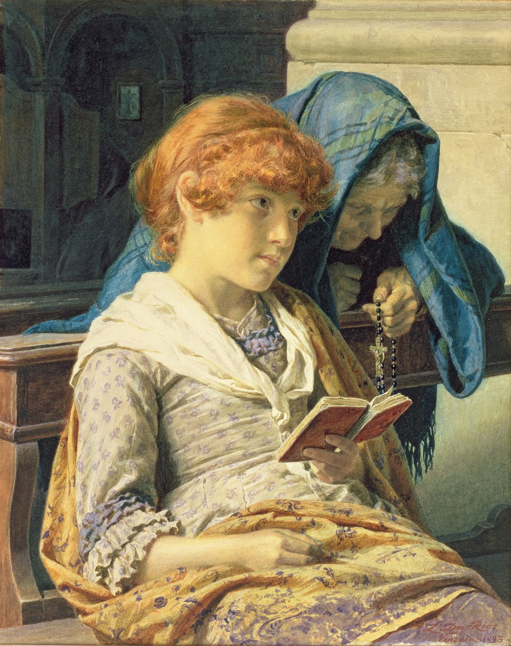 In Church by Luigi da Rios