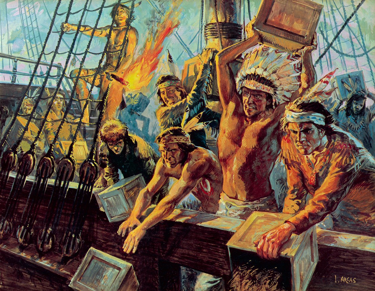 The Boston Tea Party by Luis Arcas Brauner