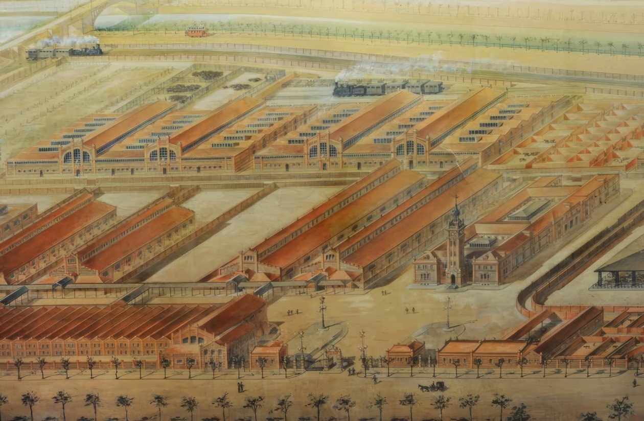 Slaughterhouse and Livestock Market by Luis Bellido y González