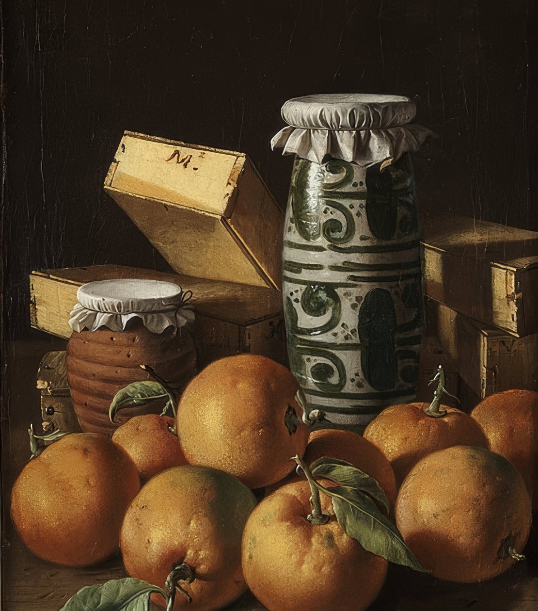 Still Life with Oranges and Sweets by Luis Egidio Melendez