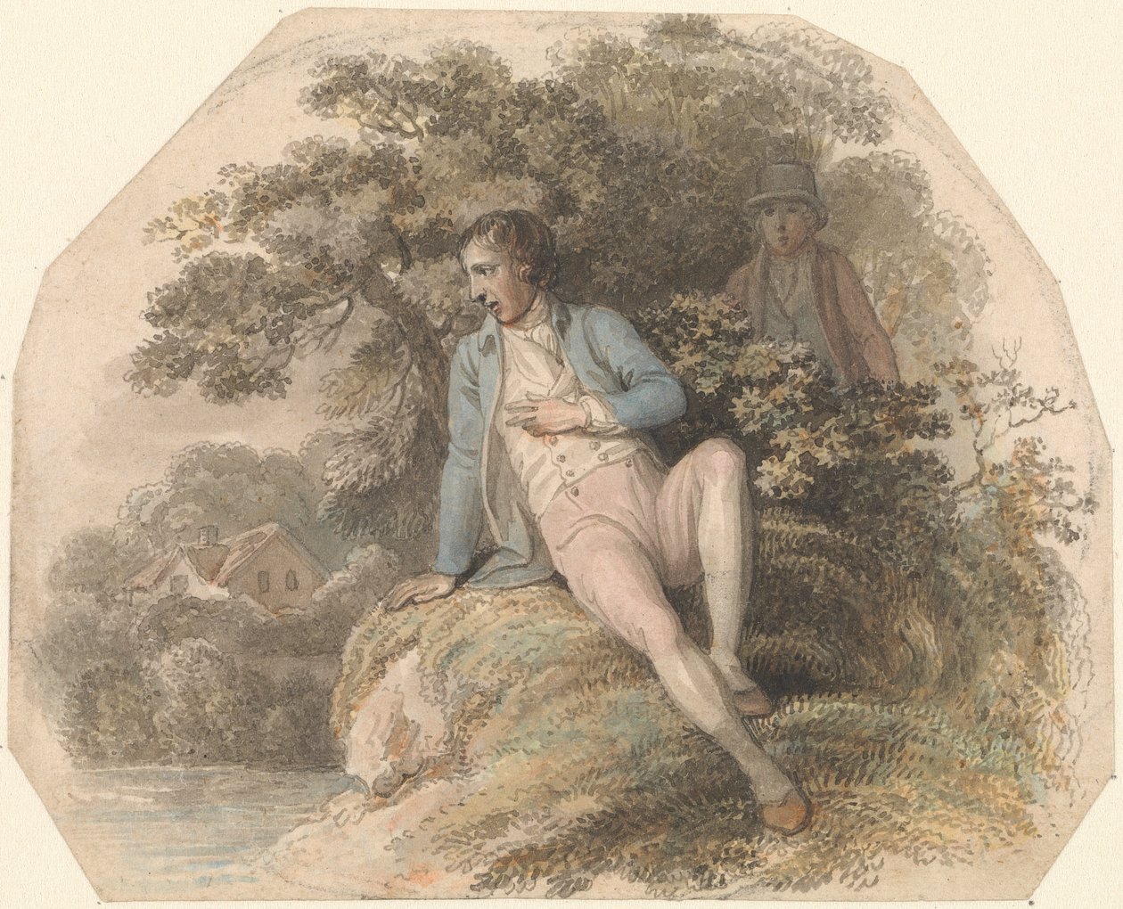 Figure in a Landscape by Luke Clennell