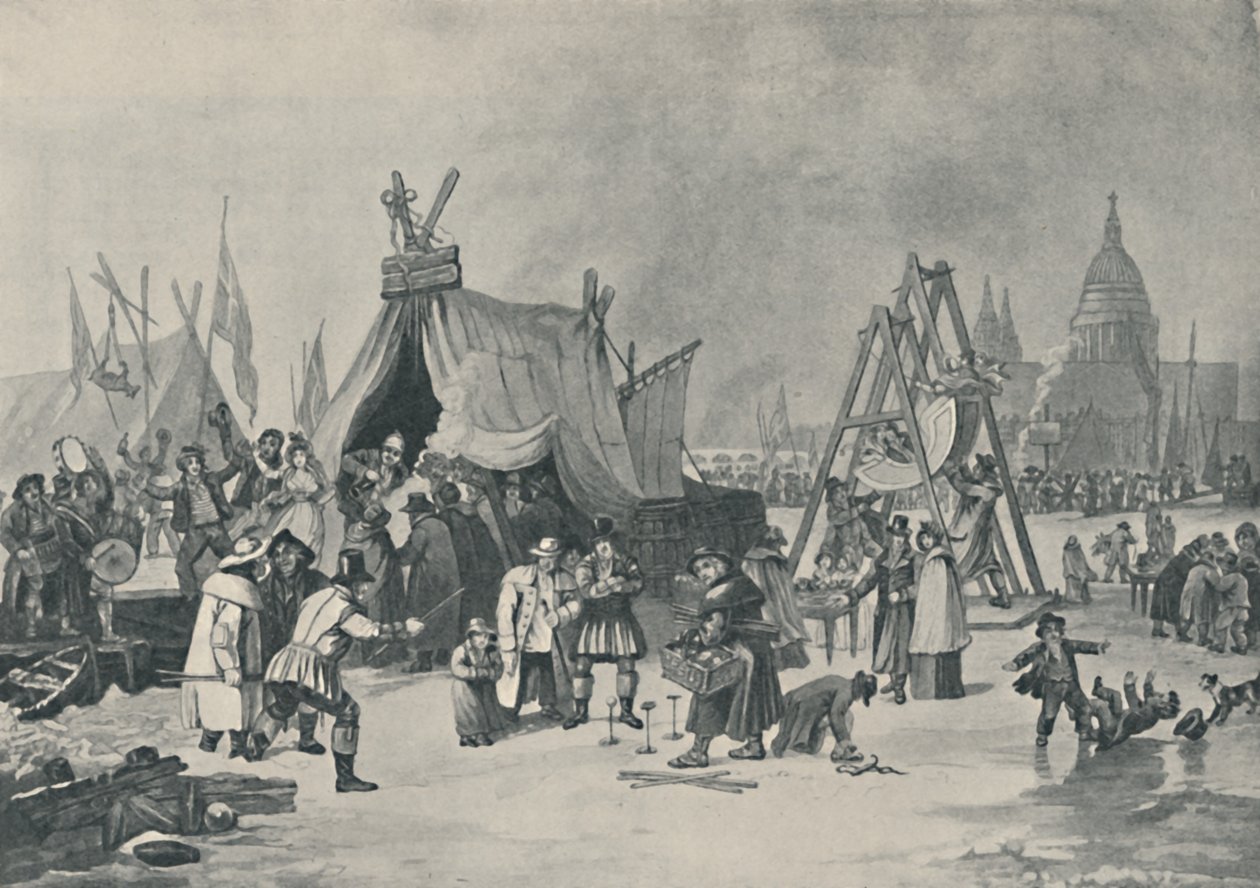 The Fair on the Frozen Thames, 1814 by Luke Clennell