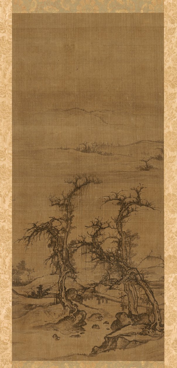 Carrying a Qin on a Visit by Luo Zhichuan