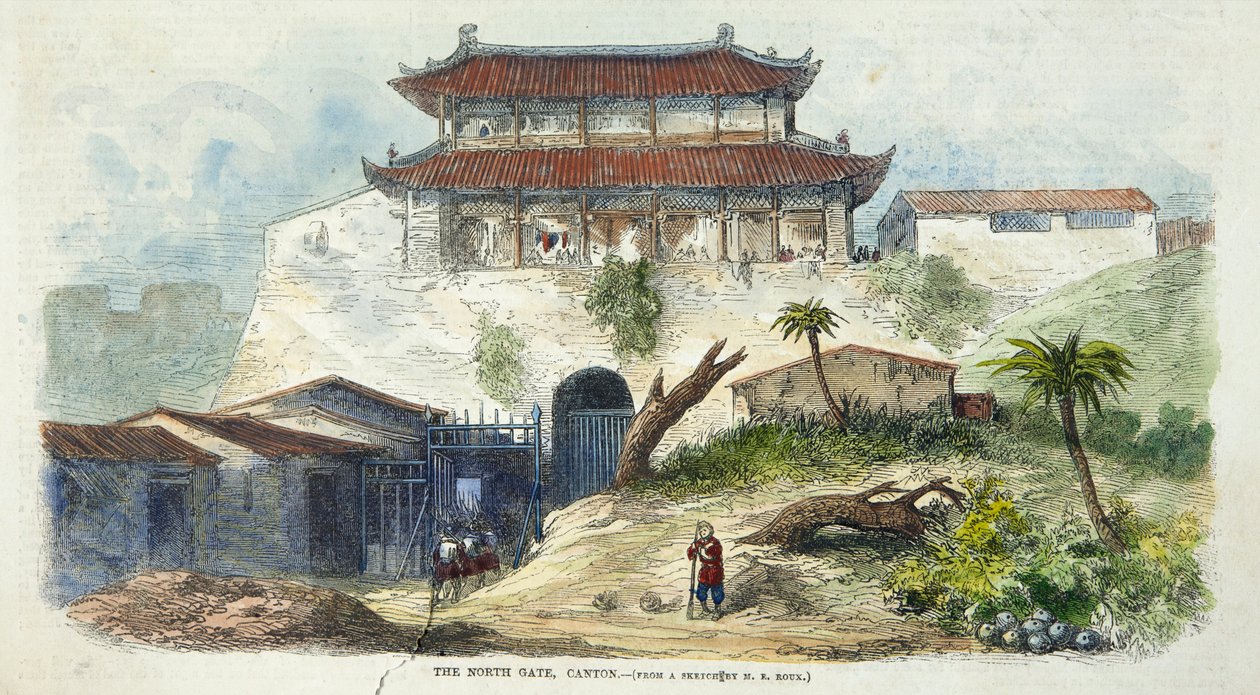 The North Gate Canton by M. E. after Roux