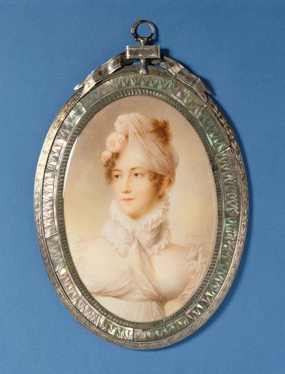 Miniature of a Young Woman by M Rouvier