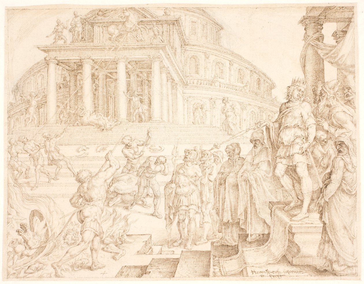 Josiah Commands the Horses to be Removed and the Chariots Burned by Maarten van Heemskerck