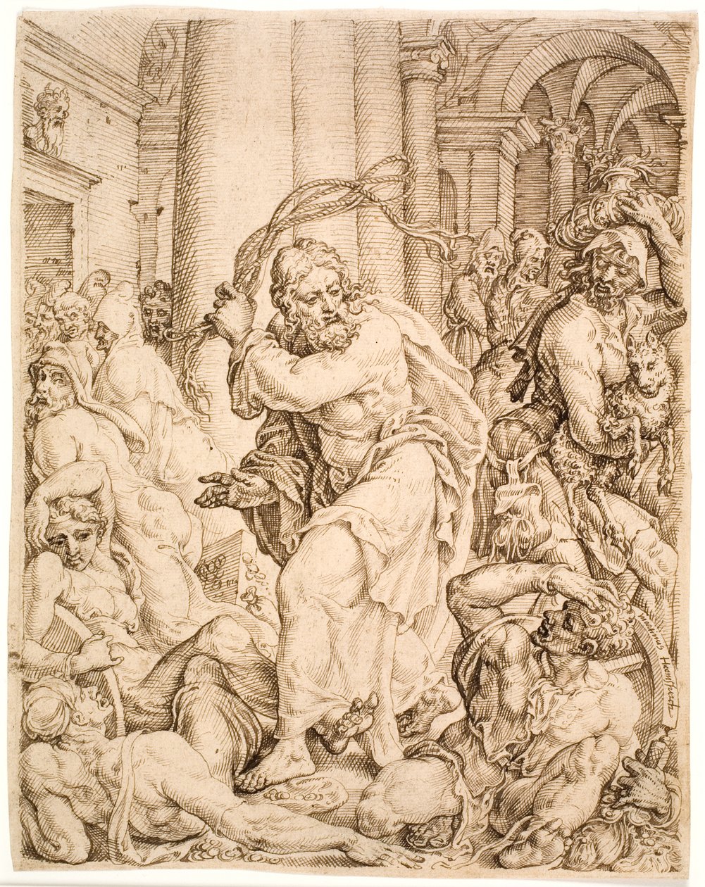 The Expulsion from the Temple by Maarten van Heemskerck