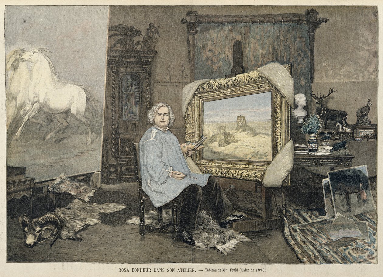 Rosa Bonheur in her studio, from 