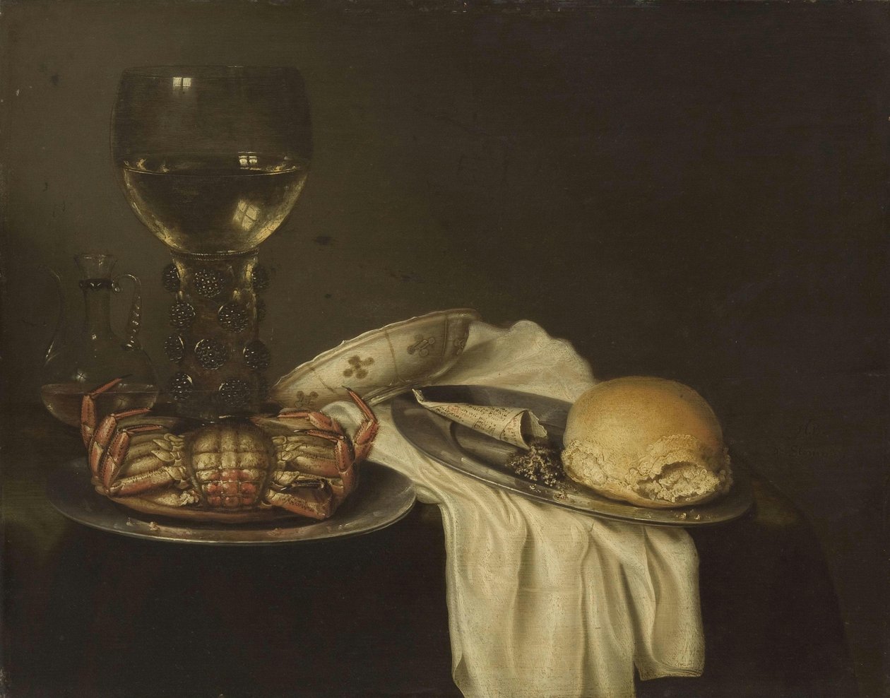 Still Life with a Roemer by Maerten Boelema de Stomme