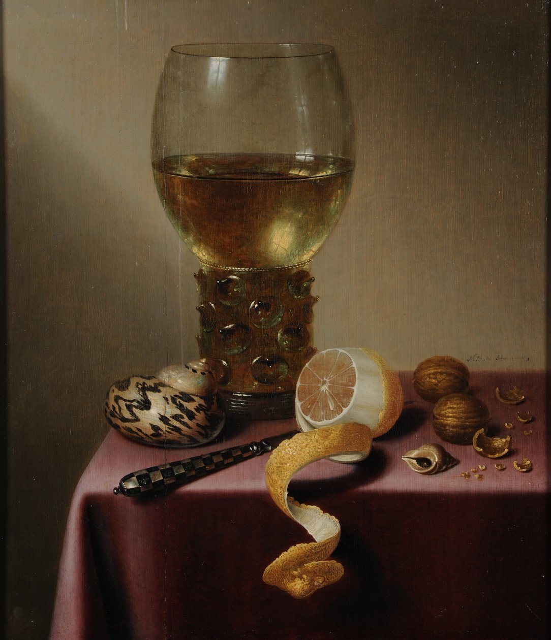 Still Life with Lemon by Maerten Boelema de Stomme