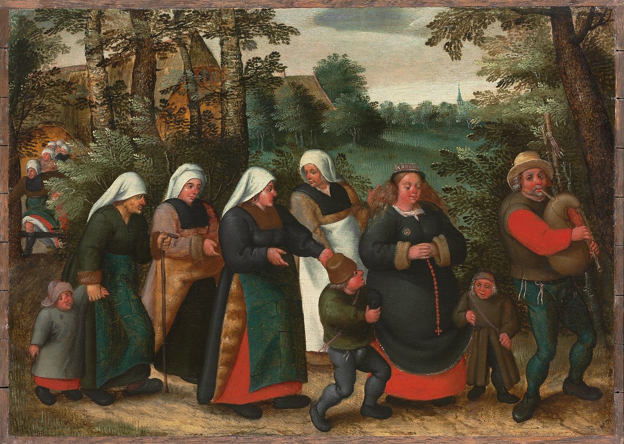 The Procession of the Bride by Maerten van Cleve